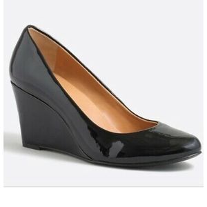 JCREW MARTINA PATENT WEDGES